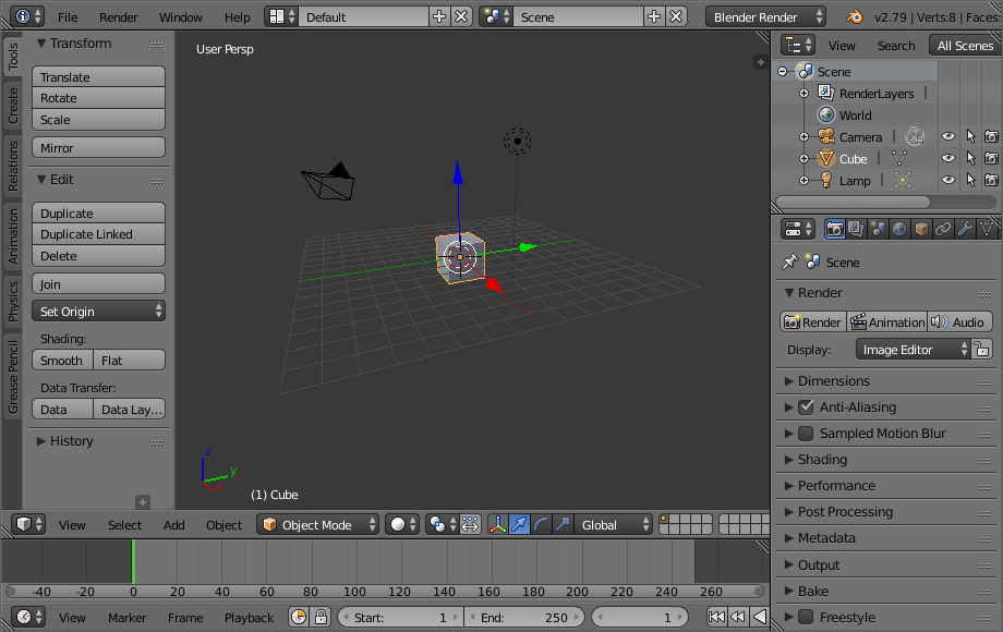 blender workspace